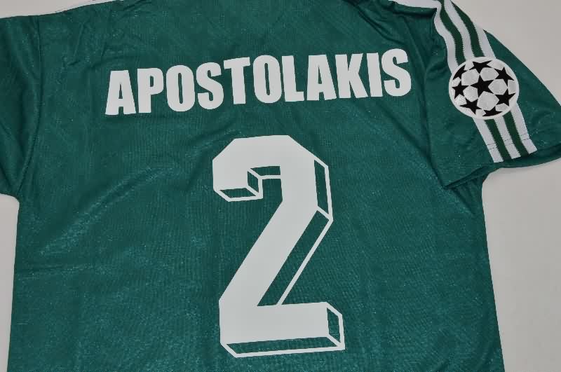 Thailand Quality(AAA) 1995/96 Panathinaikos Home Retro Soccer Jersey