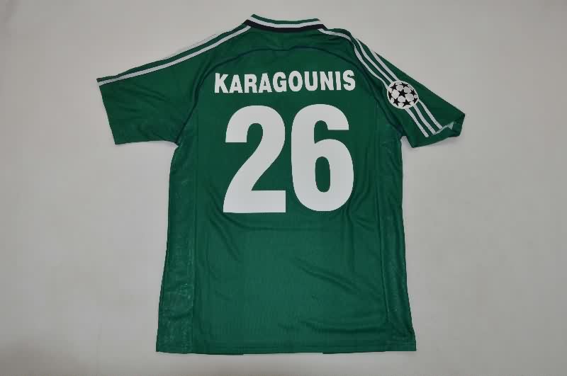 Thailand Quality(AAA) 1998/99 Panathinaikos Home Retro Soccer Jersey