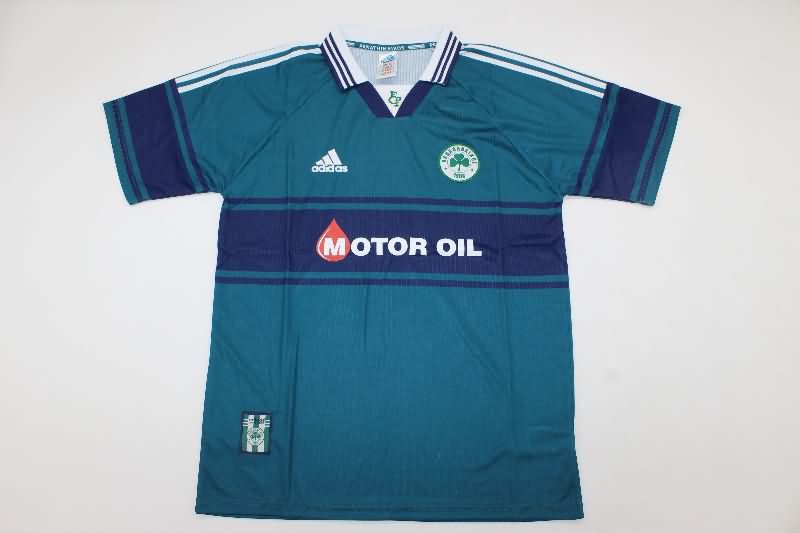 Thailand Quality(AAA) 1999/00 Panathinaikos Home Retro Soccer Jersey