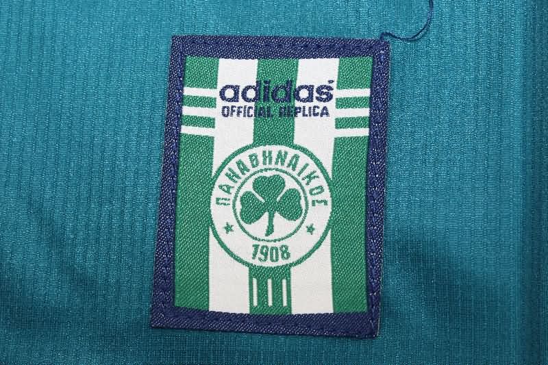 Thailand Quality(AAA) 1999/00 Panathinaikos Home Retro Soccer Jersey