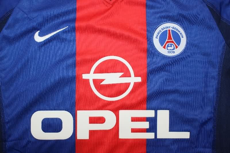 Thailand Quality(AAA) 2000/01 Paris St Germain Home Retro Soccer Jersey