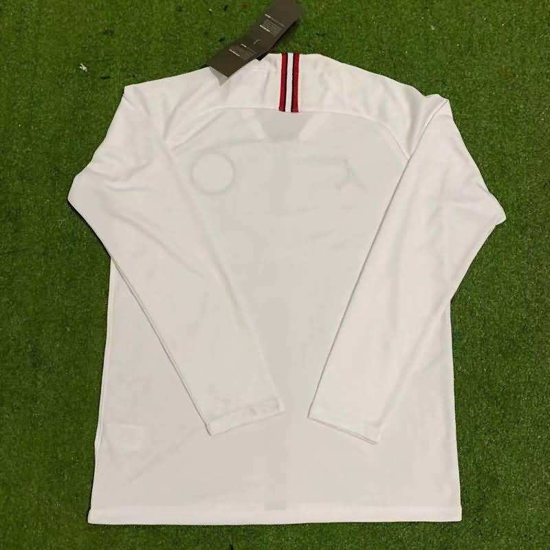 Thailand Quality(AAA) 2018/19 Paris St German AJ White Retro Soccer Jersey(L/S)