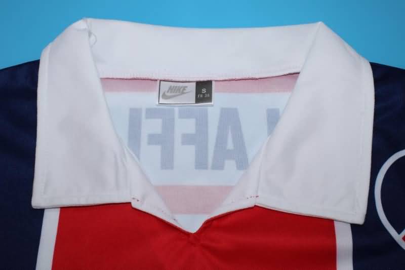 Thailand Quality(AAA) 1990/91 Paris St German Home Retro Soccer Jersey