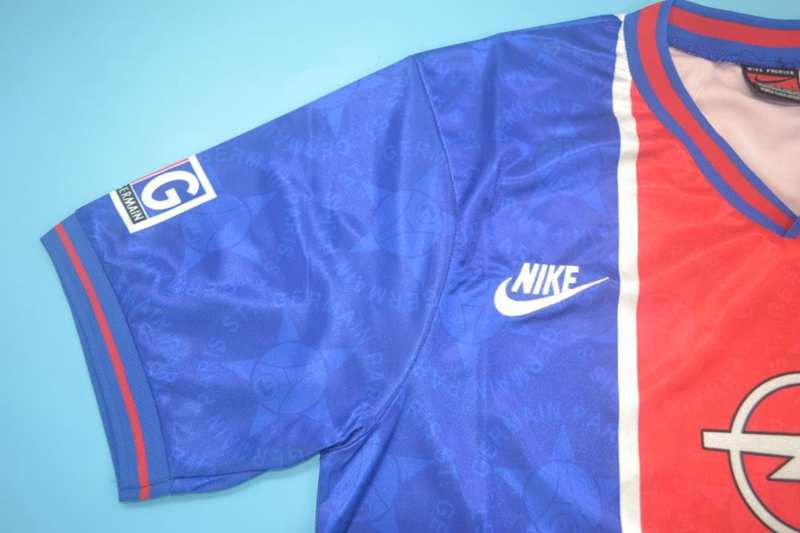 Thailand Quality(AAA) 1995/96 Paris St German Home Retro Soccer Jersey