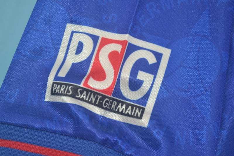 Thailand Quality(AAA) 1995/96 Paris St German Home Retro Soccer Jersey