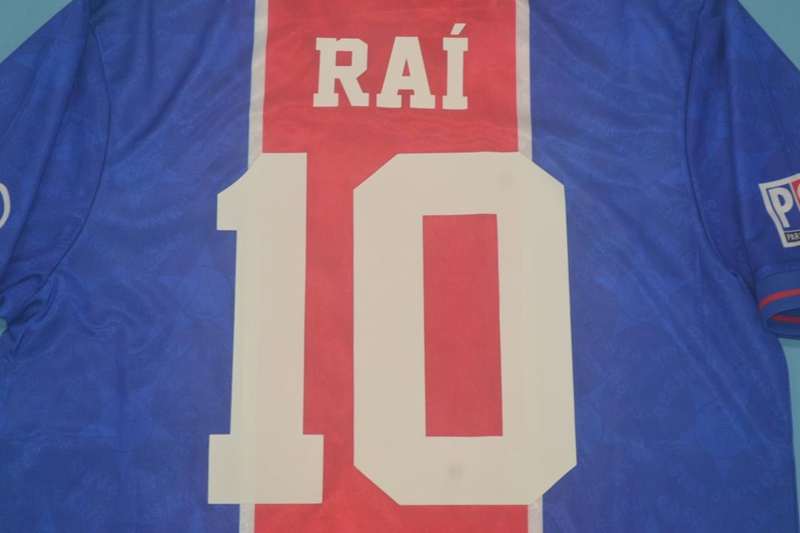 Thailand Quality(AAA) 1995/96 Paris St German Home Retro Soccer Jersey