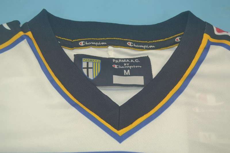 Thailand Quality(AAA) 2002/03 Parma Away Retro Soccer Jersey