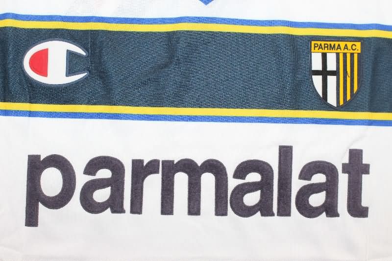 Thailand Quality(AAA) 2002/03 Parma Away Retro Long Sleeve Soccer Jersey