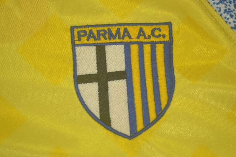 Thailand Quality(AAA) 1995/97 Parma Home Retro Soccer Jersey