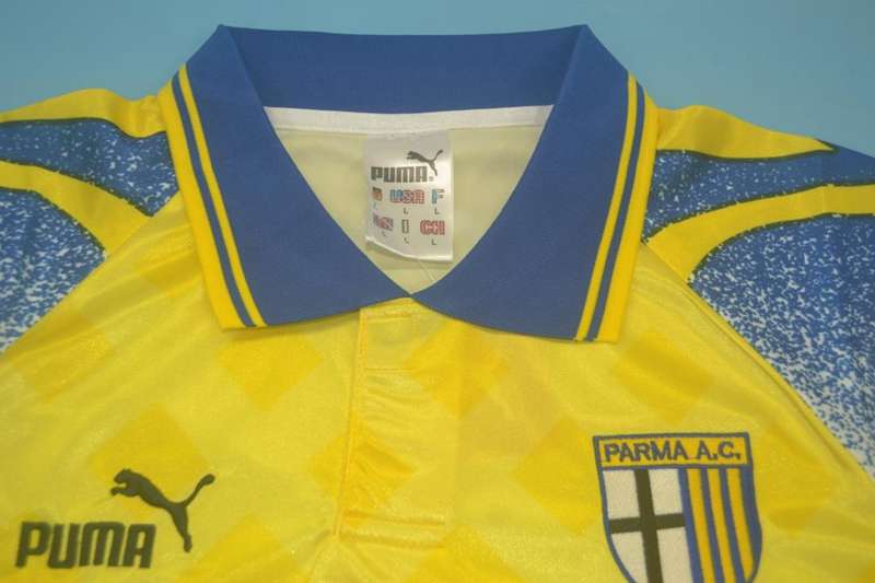 Thailand Quality(AAA) 1995/97 Parma Home Retro Soccer Jersey