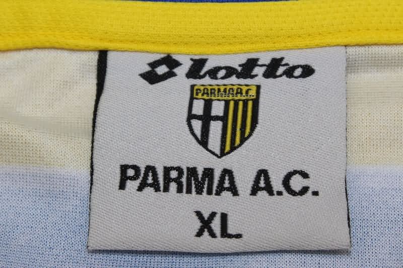 Thailand Quality(AAA) 1998/99 Parma Home Retro Long Sleeve Soccer Jersey