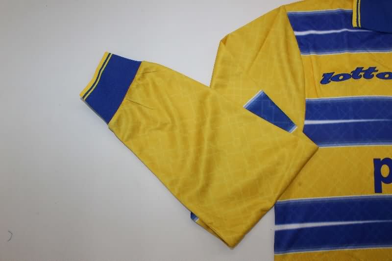 Thailand Quality(AAA) 1998/99 Parma Home Retro Long Sleeve Soccer Jersey