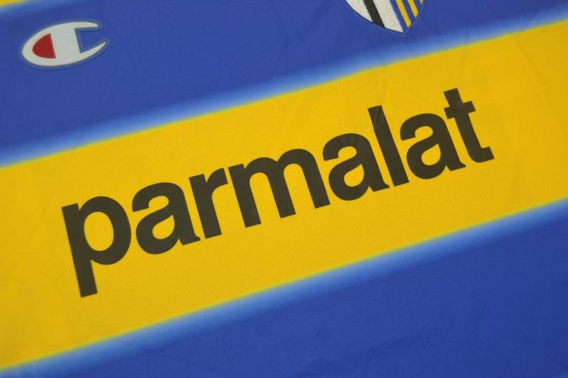 Thailand Quality(AAA) 1999/00 Parma Home Retro Soccer Jersey