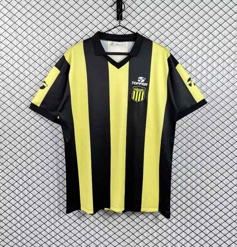 Thailand Quality(AAA) 1987 Penarol Home Retro Soccer Jersey