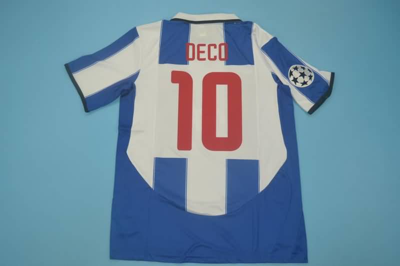 Thailand Quality(AAA) 2003/04 Porto Home Retro Soccer Jersey