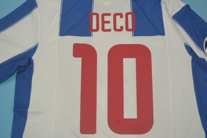 Thailand Quality(AAA) 2003/04 Porto Home Retro Soccer Jersey