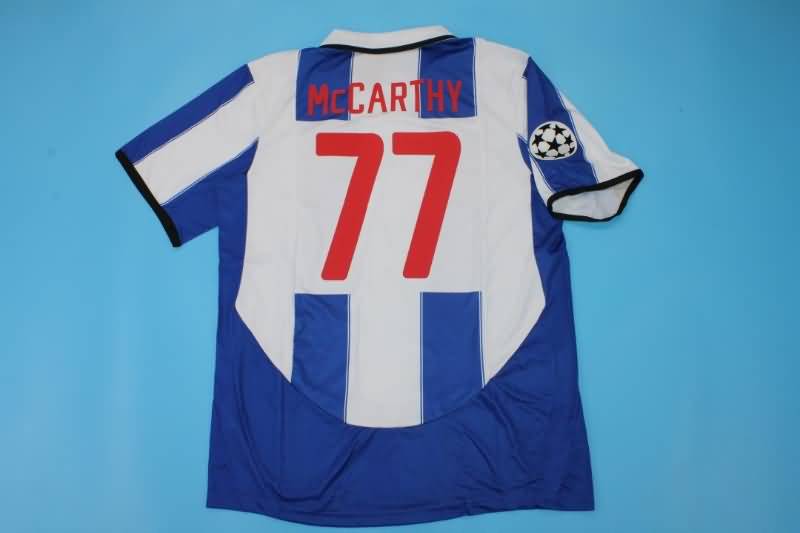 Thailand Quality(AAA) 2003/04 Porto Home Retro Soccer Jersey