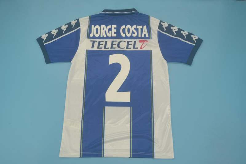 Thailand Quality(AAA) 1999/00 Porto Home Retro Soccer Jersey