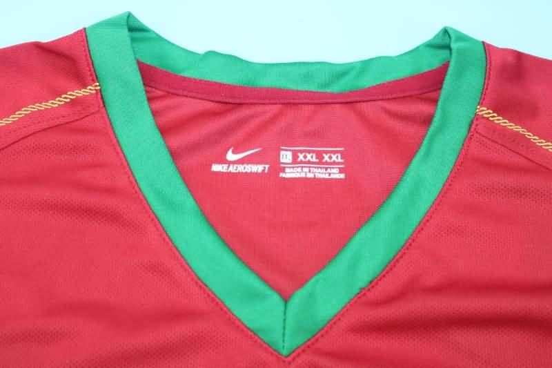 Thailand Quality(AAA) 2006/08 Portugal Home Retro Soccer Jersey