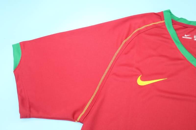 Thailand Quality(AAA) 2006/08 Portugal Home Retro Soccer Jersey