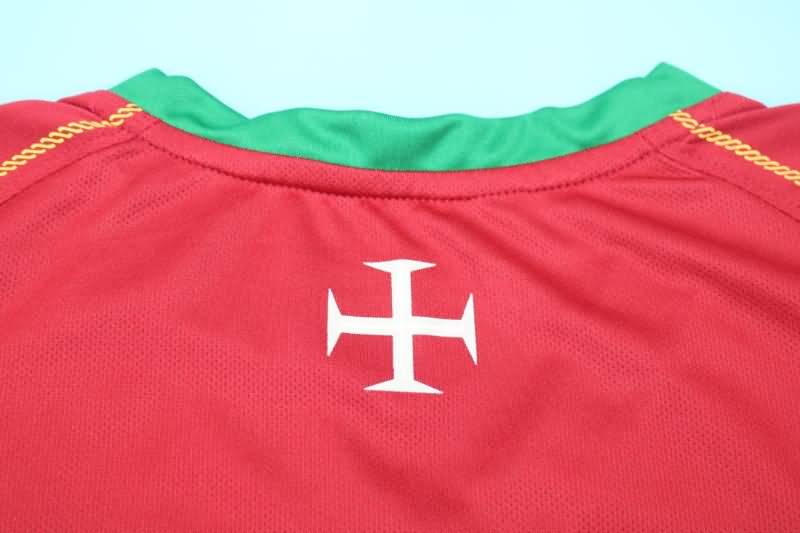 Thailand Quality(AAA) 2006/08 Portugal Home Retro Soccer Jersey