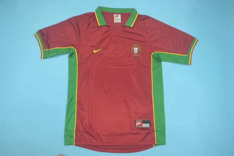 Thailand Quality(AAA) 1998 Portugal Home Retro Soccer Jersey