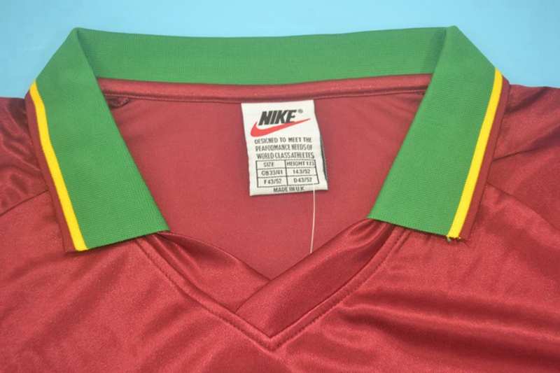 Thailand Quality(AAA) 1998 Portugal Home Retro Soccer Jersey