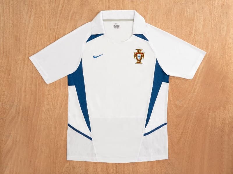 Thailand Quality(AAA) 2002 Portugal Away Retro Soccer Jersey