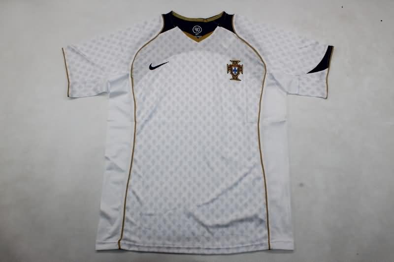 Thailand Quality(AAA) 2004 Portugal Away Retro Soccer Jersey