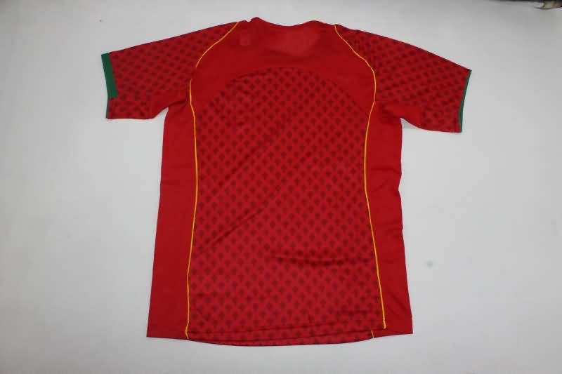 Thailand Quality(AAA) 2004 Portugal Home Retro Soccer Jersey