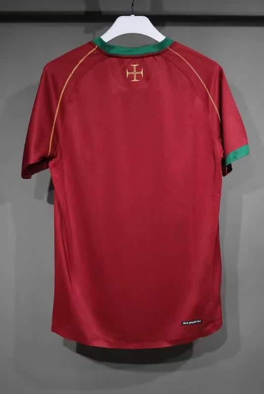 Thailand Quality(AAA) 2006 Portugal Home Retro Soccer Jersey (Player)