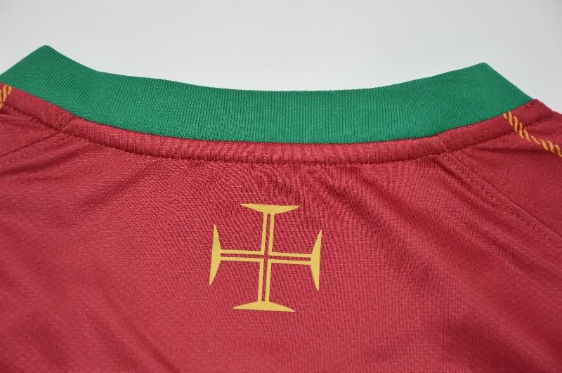 Thailand Quality(AAA) 2006 Portugal Home Retro Soccer Jersey (Player)