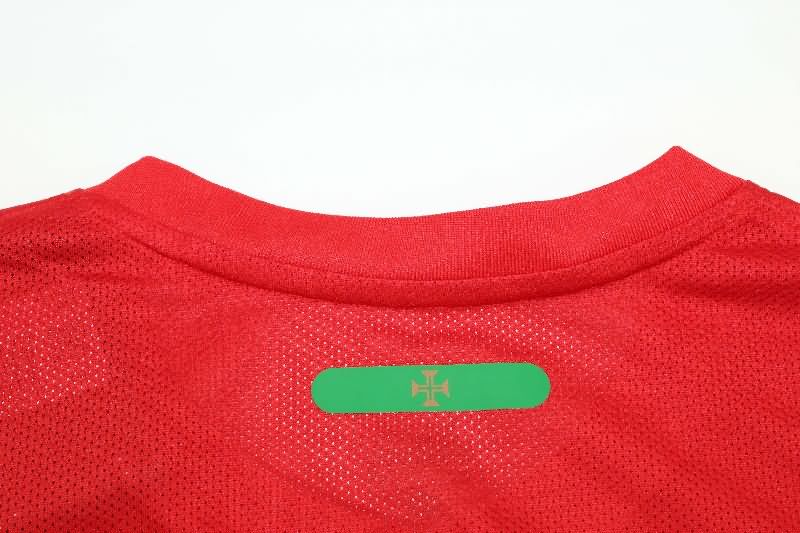 Thailand Quality(AAA) 2010 Portugal Home Long Sleeve Retro Soccer Jersey (Player)