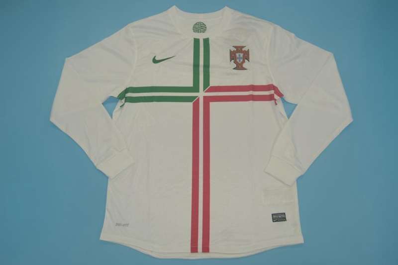 Thailand Quality(AAA) 2012 Portugal Away Retro Soccer Jersey(L/S)