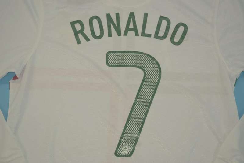 Thailand Quality(AAA) 2012 Portugal Away Retro Soccer Jersey(L/S)