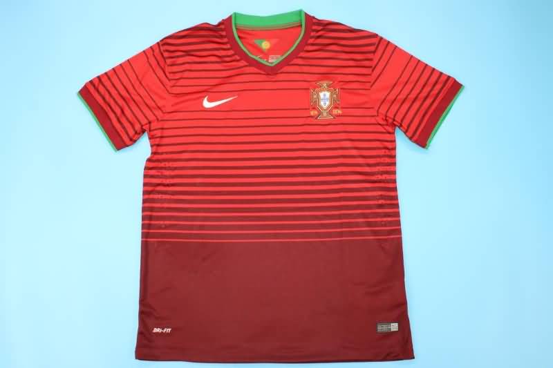 Thailand Quality(AAA) 2014 Portugal Retro Home Soccer Jersey