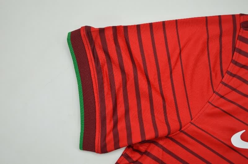 Thailand Quality(AAA) 2014 Portugal Home Retro Soccer Jersey (Player)