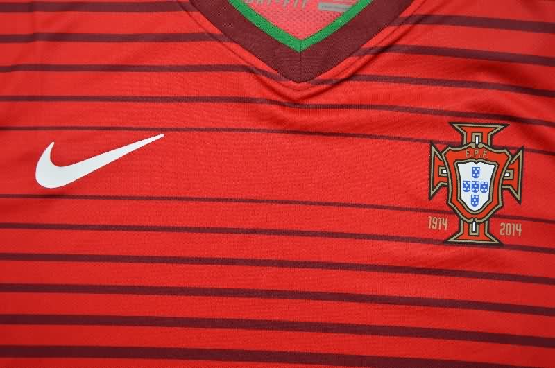 Thailand Quality(AAA) 2014 Portugal Home Retro Soccer Jersey (Player)