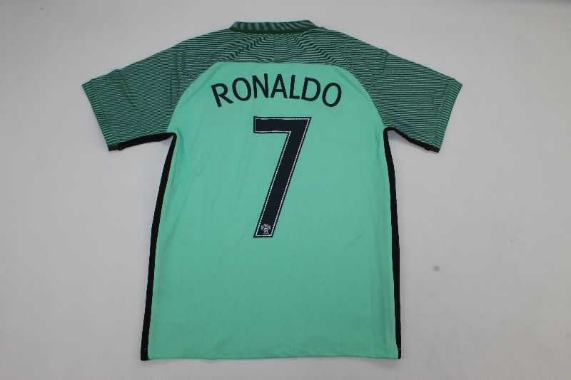 Thailand Quality(AAA) 2016 Portugal Away Retro Soccer Jersey