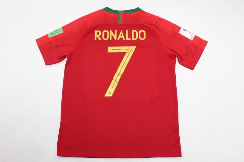 Thailand Quality(AAA) 2018 Portugal Home Retro Soccer Jersey