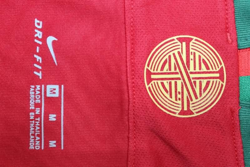 Thailand Quality(AAA) 2018 Portugal Home Long Sleeve Retro Soccer Jersey