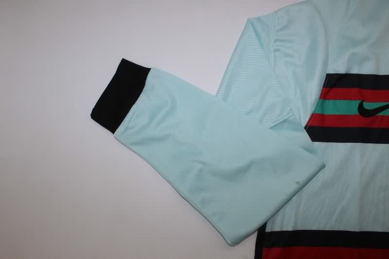 Thailand Quality(AAA) 2020 Portugal Away Long Sleeve Retro Soccer Jersey