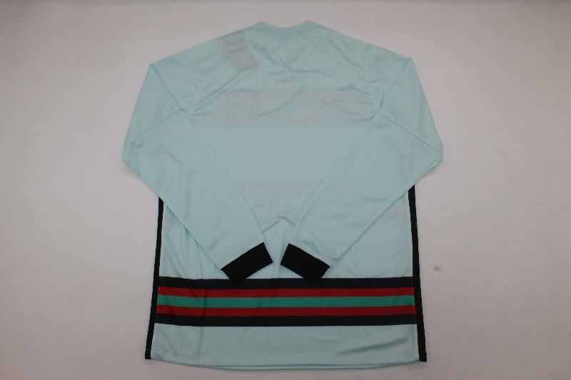 Thailand Quality(AAA) 2020 Portugal Away Long Sleeve Retro Soccer Jersey