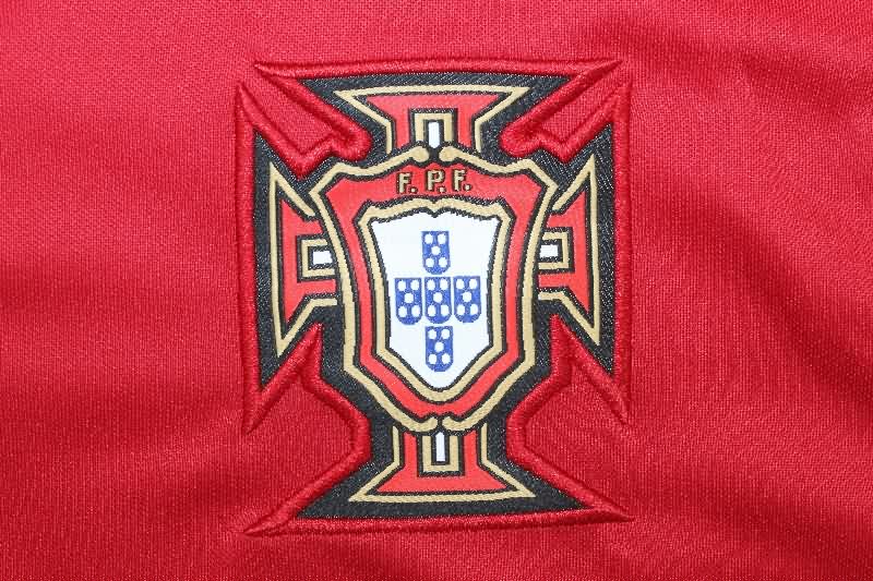 Thailand Quality(AAA) 2020 Portugal Home Long Sleeve Retro Soccer Jersey