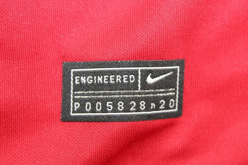 Thailand Quality(AAA) 2020 Portugal Home Long Sleeve Retro Soccer Jersey