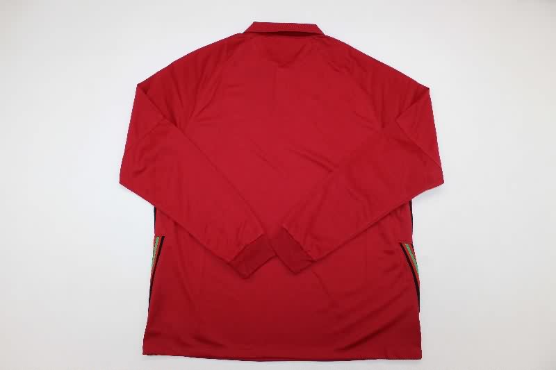 Thailand Quality(AAA) 2020 Portugal Home Long Sleeve Retro Soccer Jersey