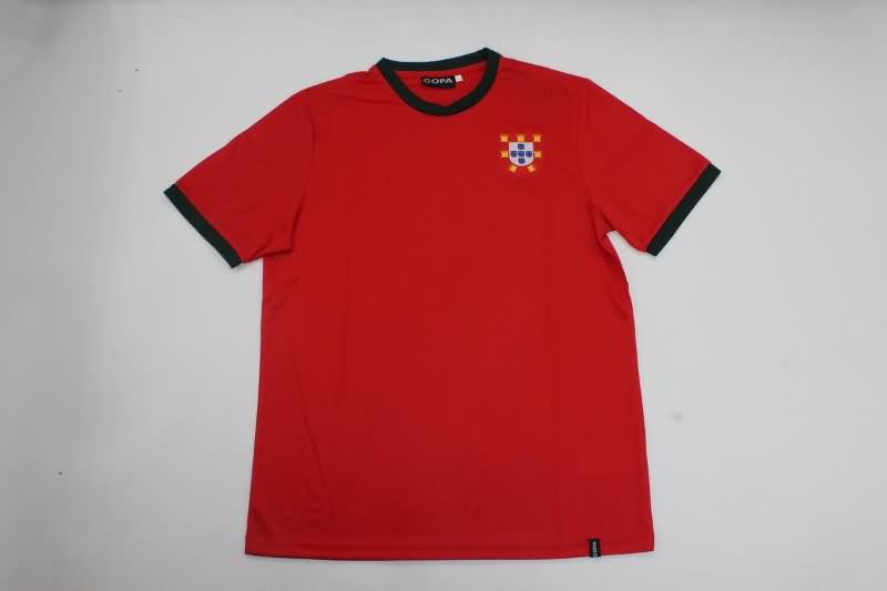 Thailand Quality(AAA) 1966/72 Portugal Home Retro Soccer Jersey