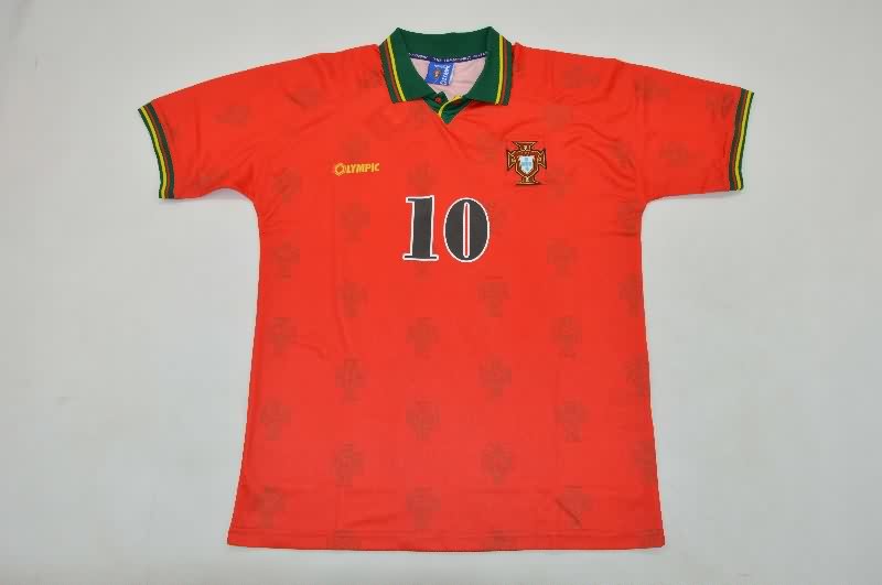 Thailand Quality(AAA) 1995/96 Portugal Home Retro Soccer Jersey