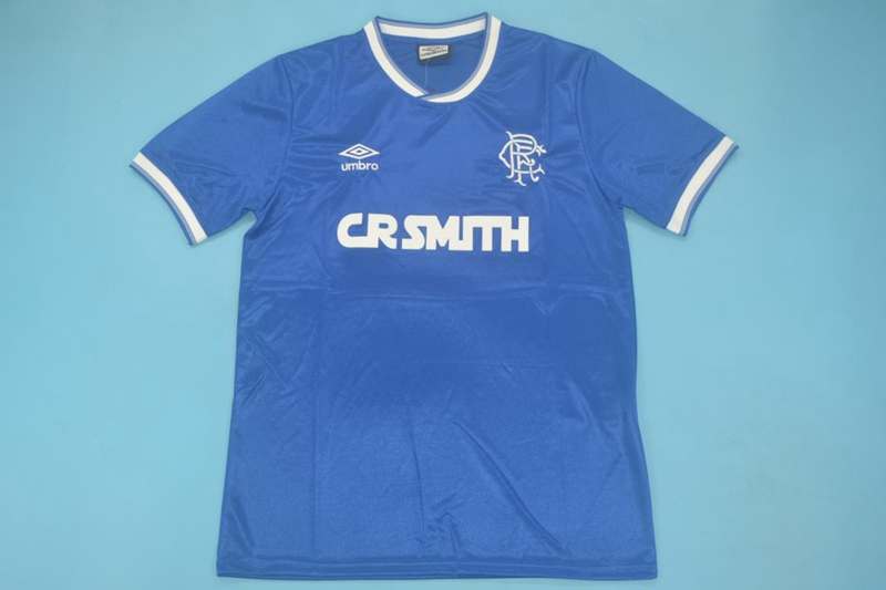 Thailand Quality(AAA) 1984/87 Rangers Home Retro Soccer Jersey