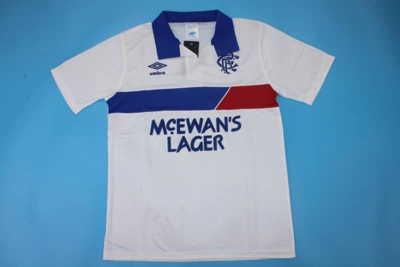 Thailand Quality(AAA) 1987/88 Rangers Away Retro Soccer Jersey